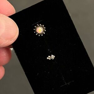 Maria Tash Rose Gold and Opal Piercing AND White Gold with Real Diamond